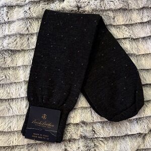Brooks Brothers Charcoal Dot Socks